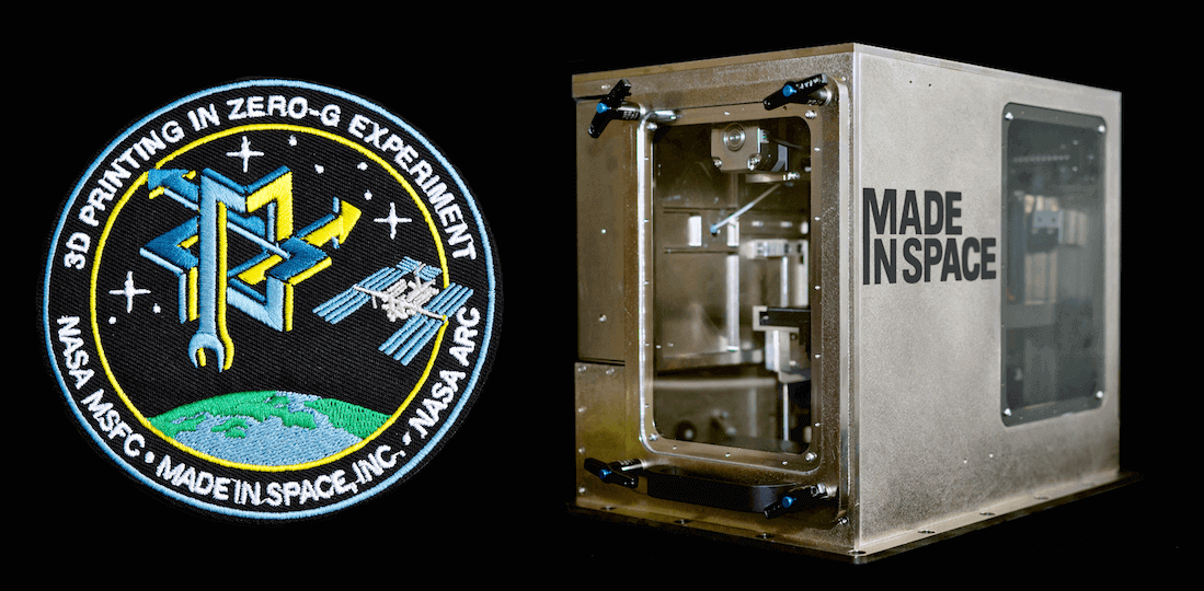 The mission patch for NASAs 3D printing efforts