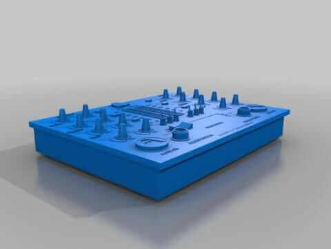 One of the first designs: A mixing-desk