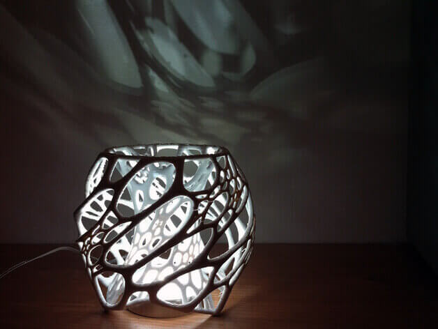 Who said you cannot use desktop 3D printing to make nice looking objects? Nervous Systems' Cellular Lamp would make a very special gift (image: 