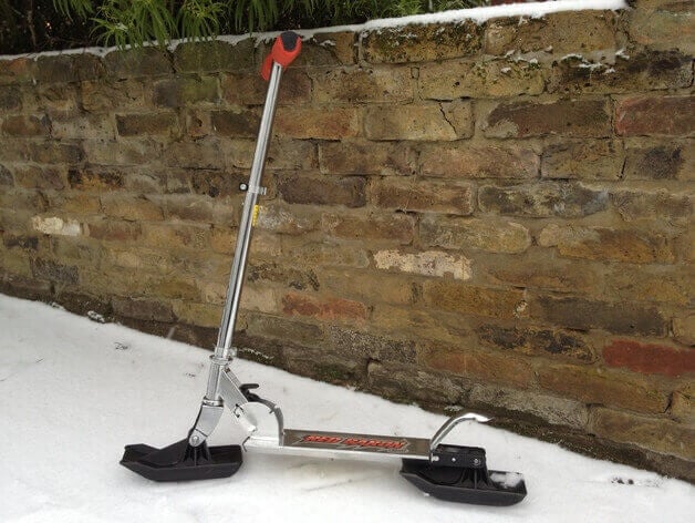 Looks like a lot of fun: a 3d printed snow scooter. 