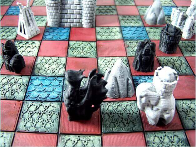 Made from fans for fans: Cyvasse, the board game (Image: Thingiverse)