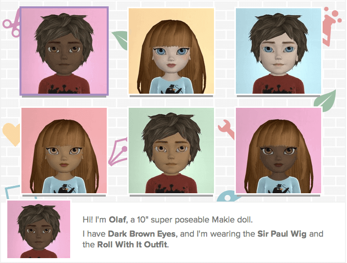 Makies are 3D printed dolls that can be fully personalized (image: Makies)