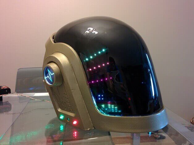 Party with style: This 3D Printable Wearable Helmet isn’t easy to assemble, but the look’s really worth the work
