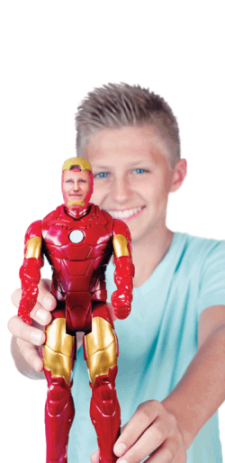 All you need to turn yourself into Iron Man is just a few 3D printed facial features (image: 3D+Me)
