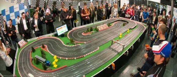 Materialise's racetrak at the Euromold fair in Frankfurt (image: Materialise)