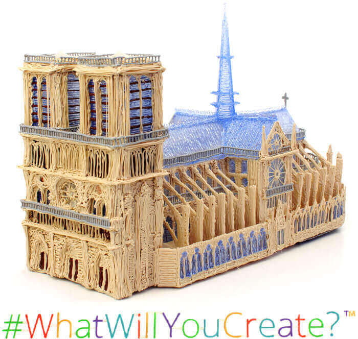 Users have been able to create amazing objects "out of thin air" (image: 3Doodler/Kickstarter)