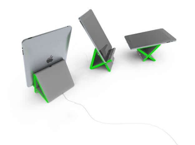 The sides vary, so that you can use different viewing angles for your pad. Nice one! (Image: Shapeways)