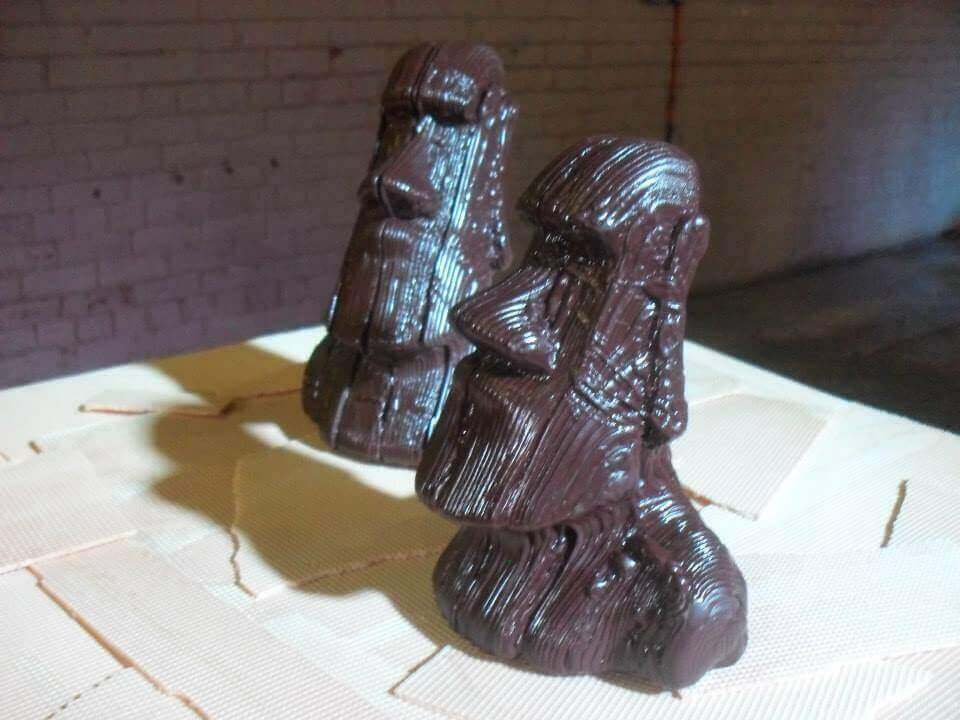 With his 8 nozzle Cheetah 3D printer, inventor Hans Fouche is probably the most prolific 3D chocolate creator (image: Hans Fouche)