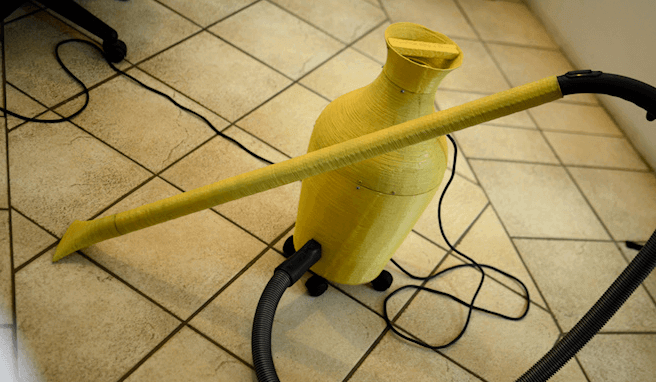 After fixing the garden, Hans turned his attention to the home, with a 3D printed vacuum cleaner (image: Hans Fouche)