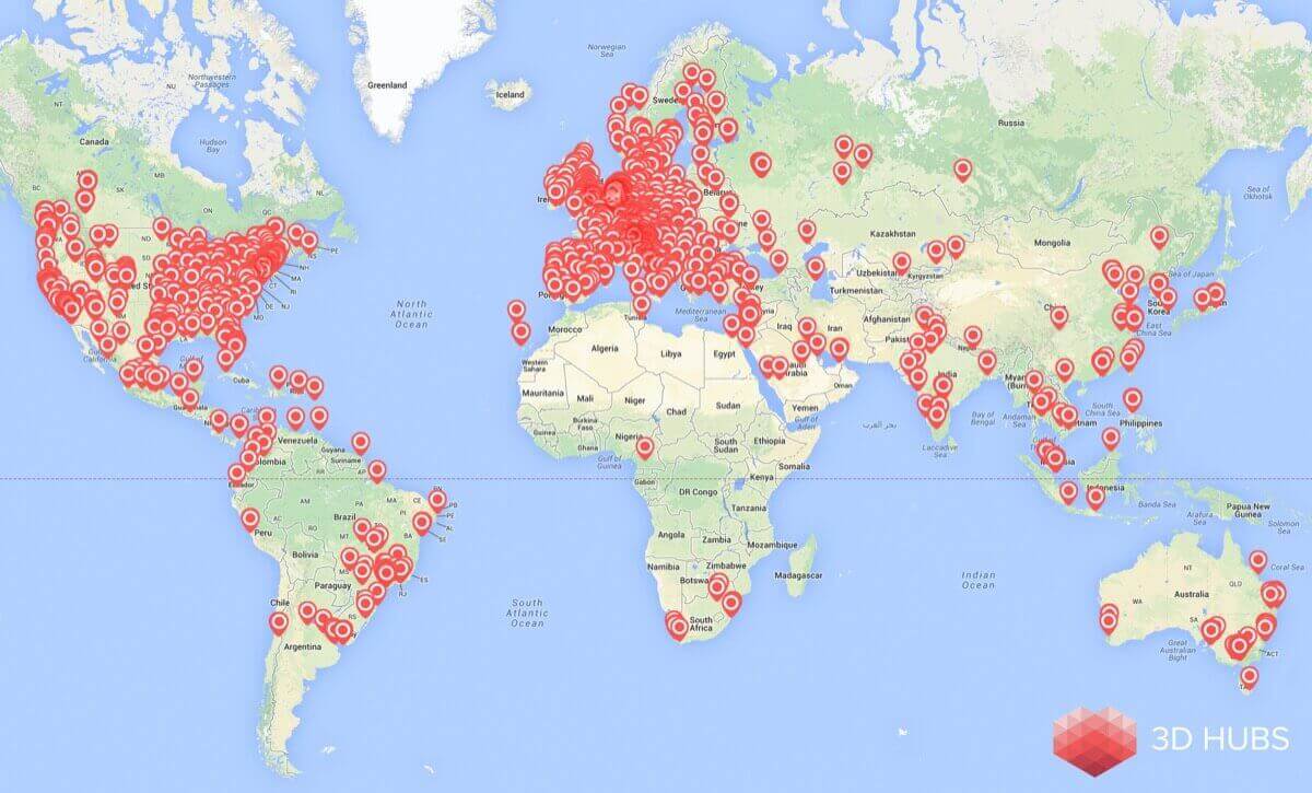 3D Hubs is the extreme approach to distributed manufacturing (image: 3D Hubs)