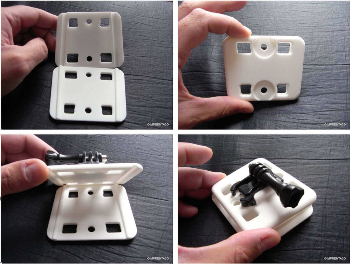 Imprenta3D’s GoPro Mount for Kite Surf Lines (source: imaterialise)