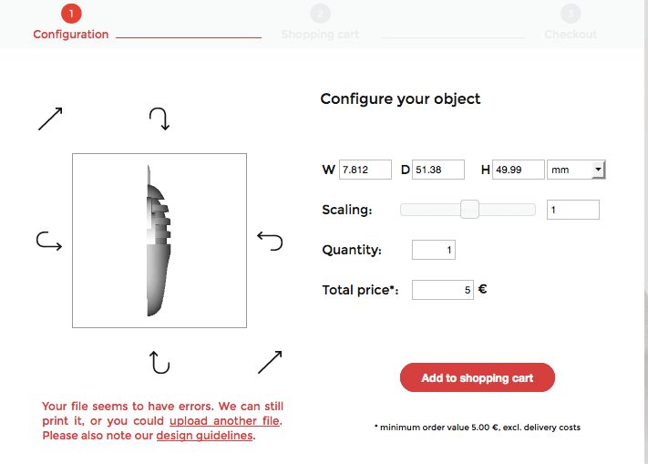 The software will analyze the file for you (image: Meltwerk)