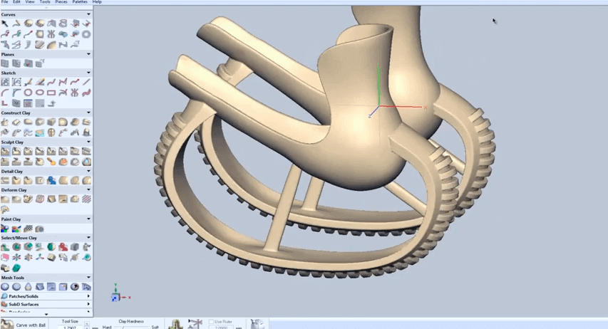 The design for Derby´s new legs. (source: 3d systems)