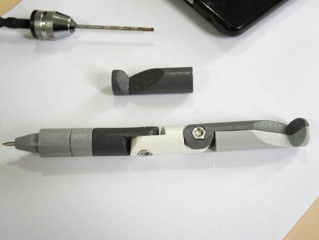 The 3d printed multitool, ballpoint edition. (source: thingiverse)