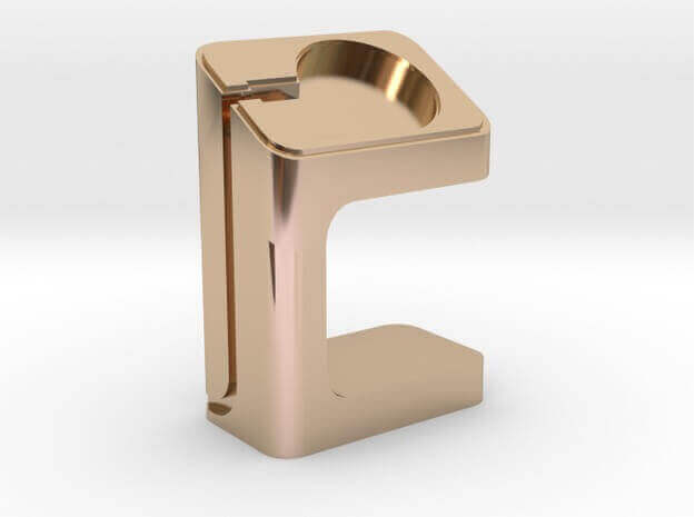 Apple Watch Charger Dock gold plated (source: Shapeways)