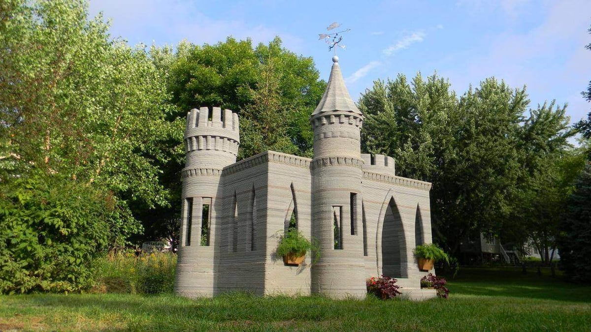 You can even use house building waste as concrete additive in 3D printing