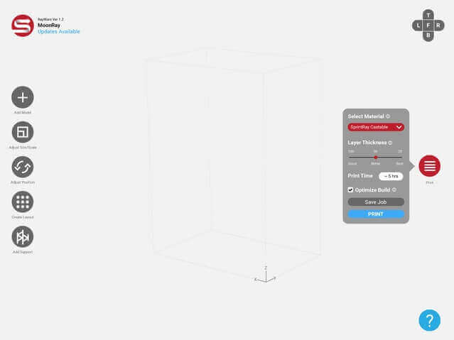 RayWare: Select material and print quality