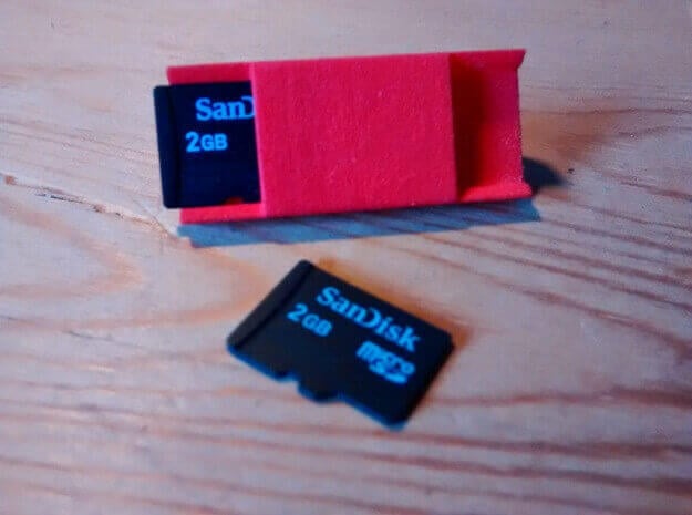 The Pebble Watchband microSD Holder has room for two cards (source: Shapeways)