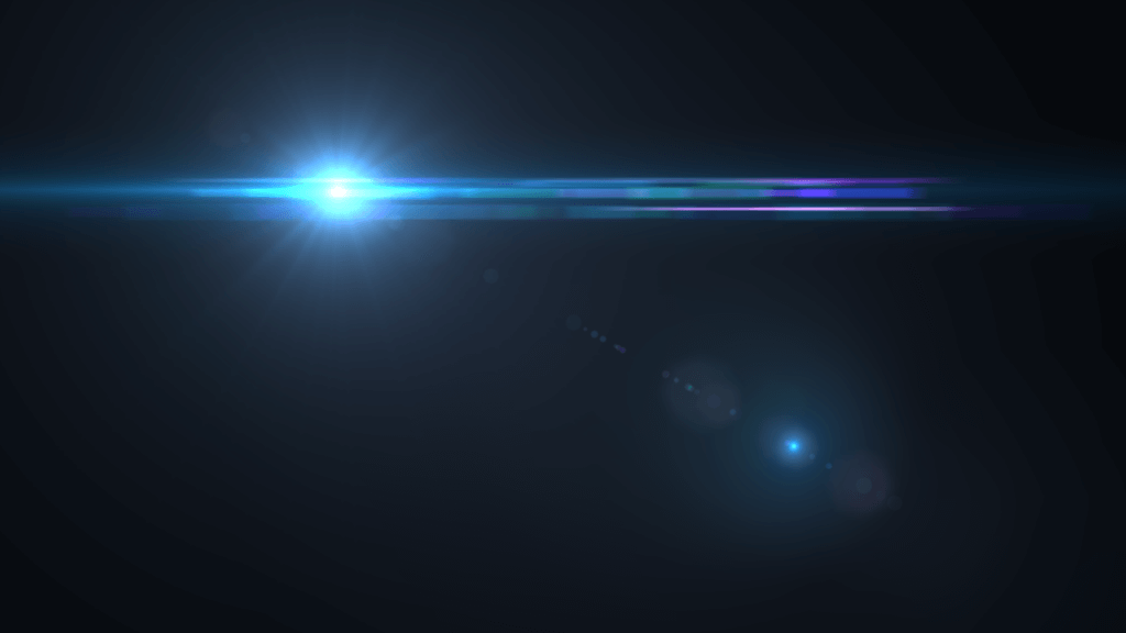 Yep, that´s the typical anamorphic lens flare. (source: Wikipedia (CC BY-SA 3.0))