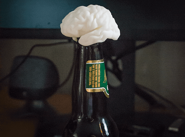 Open a beer by using your brain. (Source: ShapeWays)