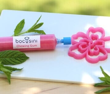 3D Food Chewing Gum flowers? (source: Bocusini)