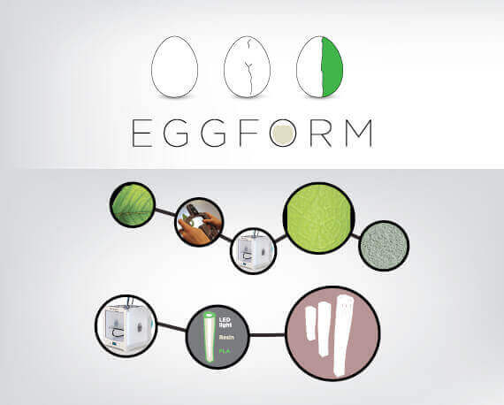 Eggform showed that 3D Printing does not have to be the only process but one more tool to create new products (image: 3DiTALY)