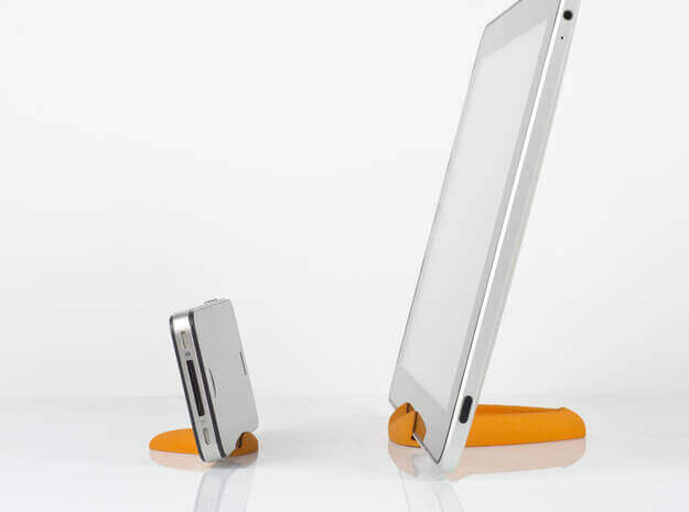 Curvestand for iPad and iPhone (source: Shapeways)