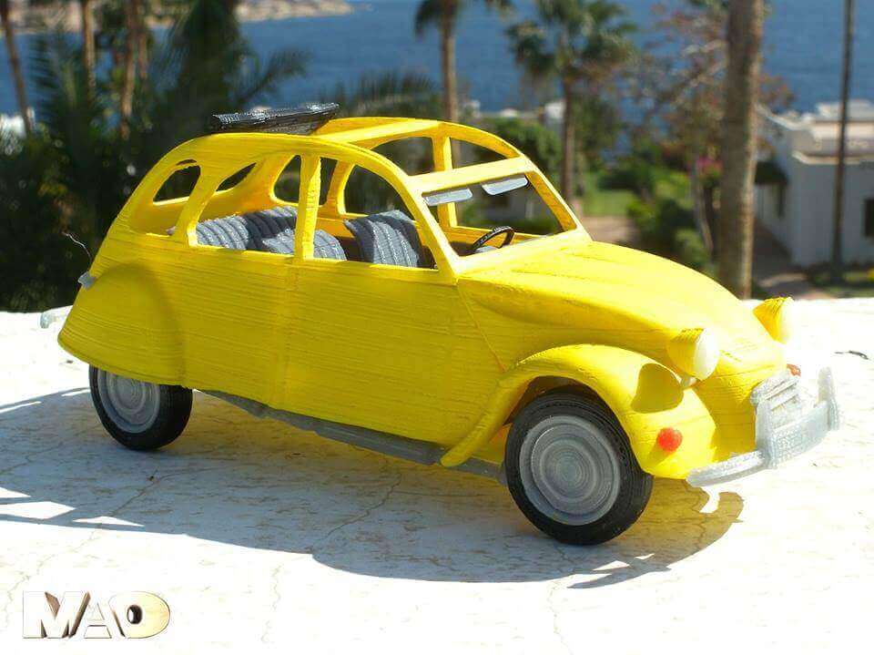 The unmistakeable outline of the Citroen 2CV, Doesn't it just make you want to 3D print it? 