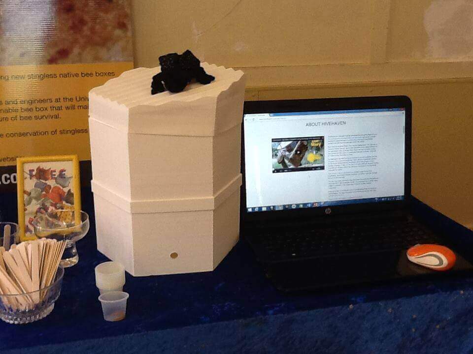 HiveHaven's Prototype Stingless Native Box, 3D printed