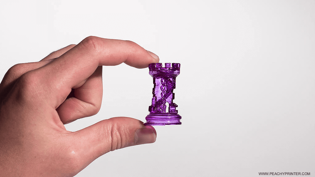 Small details from a 100$ 3D printer...wow. (source: Peachy Printer)