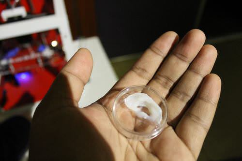 A bioprinted ear - using PEG, a biomaterial that mimics cartilage (source: BioBots)