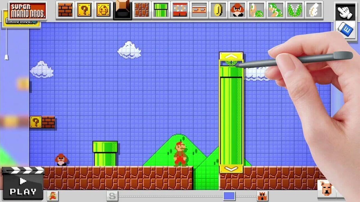 The upcoming "Super Mario Maker" will allow you to add pipes. A lot of them. (image: Nintendo)