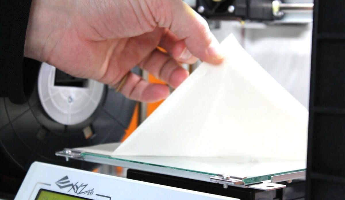 Adhesive tape to help with first-layer adhesion