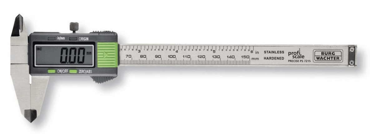 Usefull 3D printing tools: Get a caliper to measure the correct thickness of filaments and printed structures.