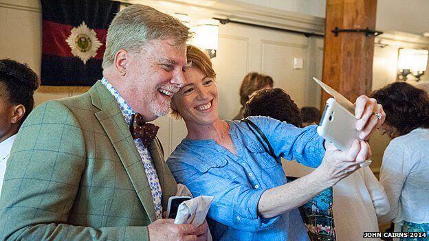 Roger Michel (left) is on a mission to record endangered antiquities 