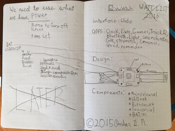 Arduino Smartwatch sketchbook