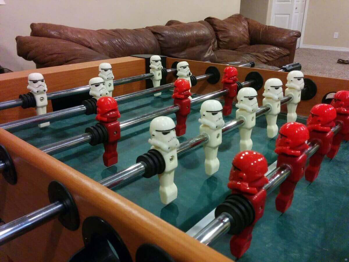 3d printed stormtrooper foosball