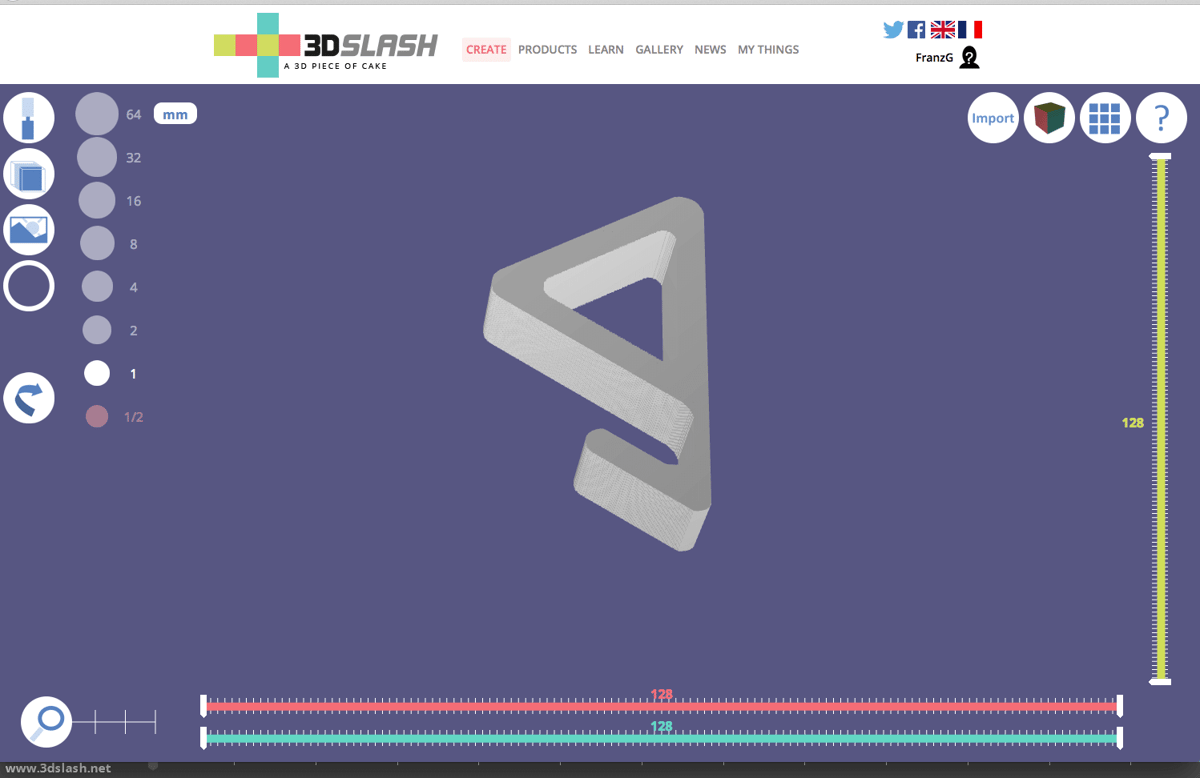 A simple iPad stand created in the 3D Slash web app