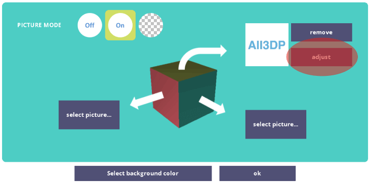 Select Adjust to align the image.