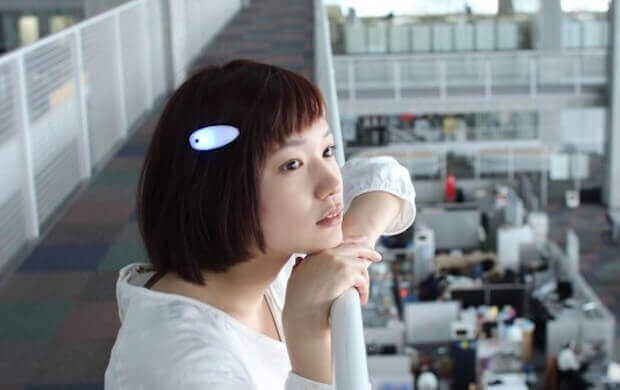 3D printed Hairpin for the hearing impaired (Image: Ontenna)