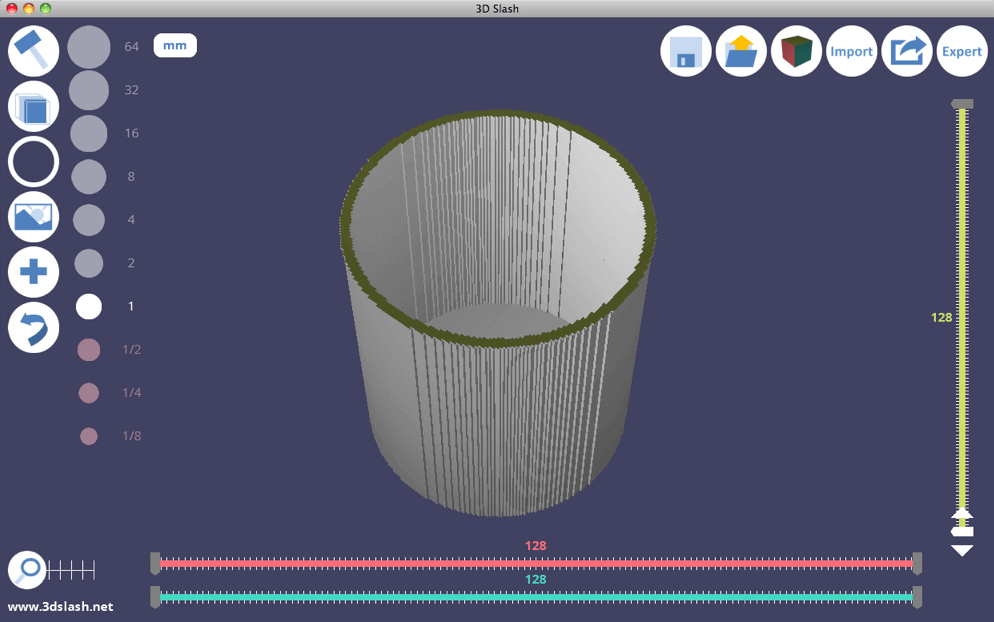 This is how your cup should look at the end of step 2.