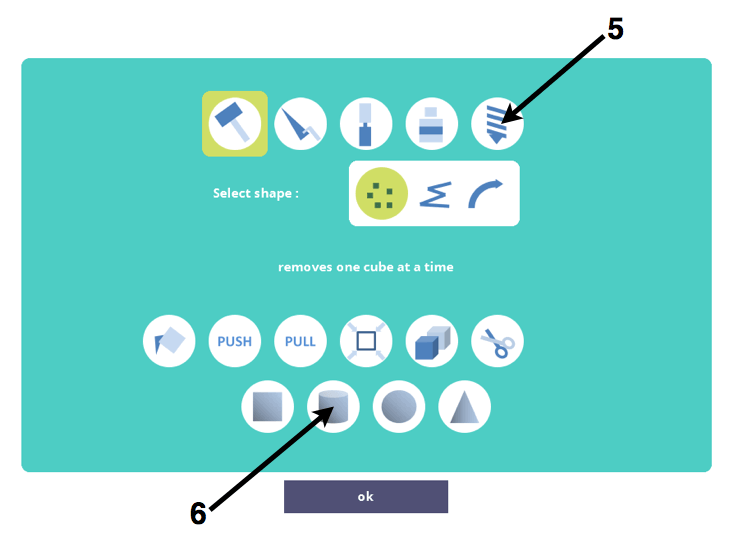 The Tool dialog in expert mode