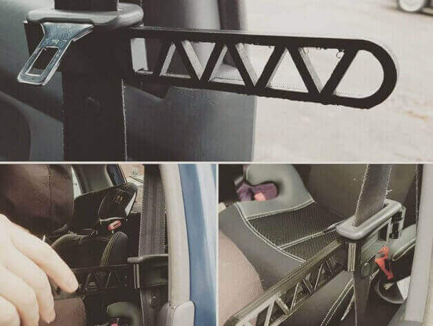 It's basically a grip extension for seatbelts, and everyone with dexterity or agility impairments profits from it. (source: Thingiverse)