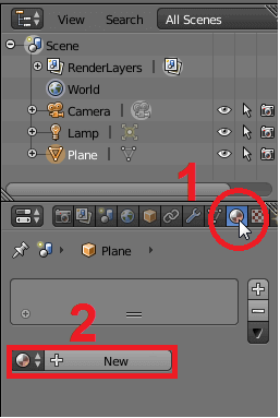 Add Material to the Plane to add a texture later.