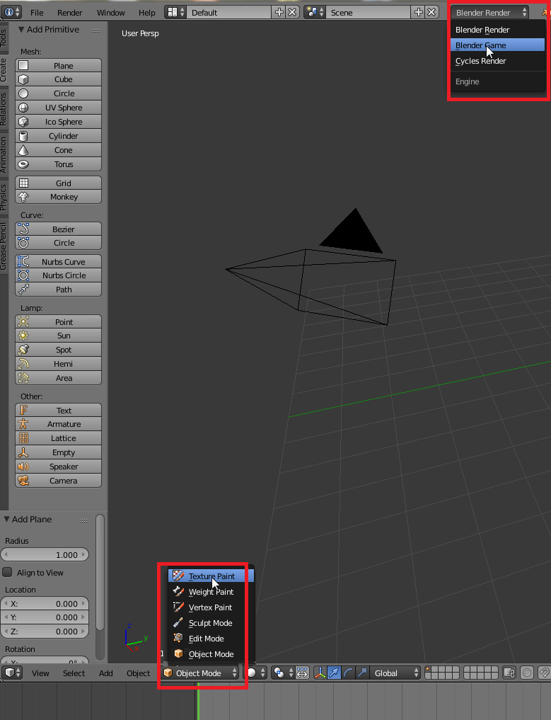 Change the workbench and the rendering engine.