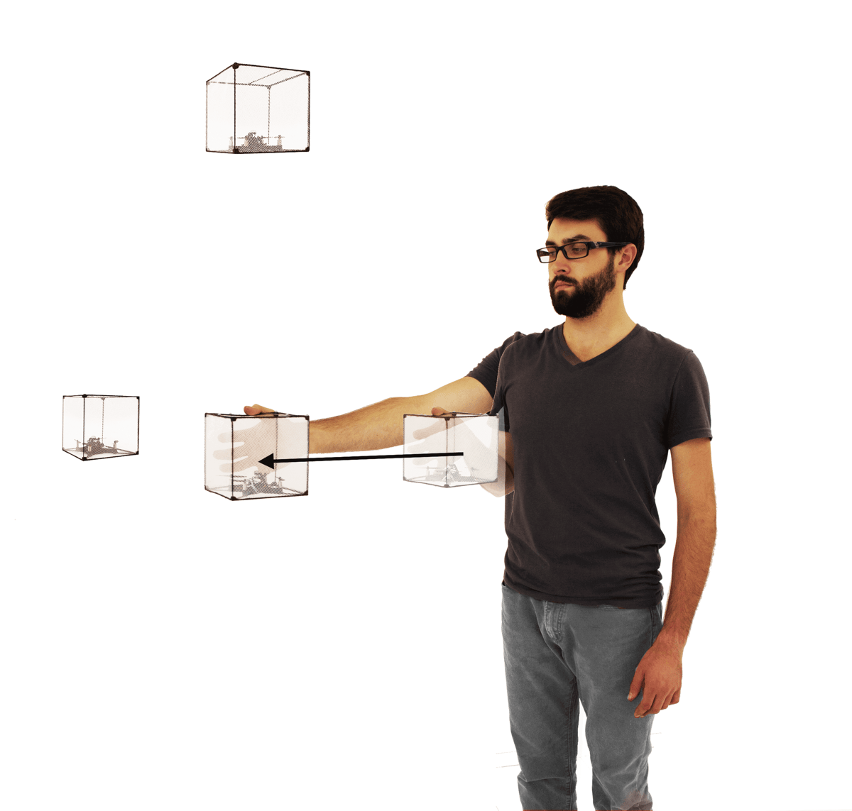 Making shapes with BitDrones (Image: Human Media Labs)