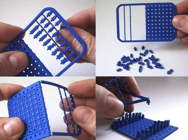 credit card chess set shapeways