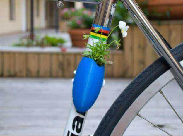 bike-mounted planter pot shapeways