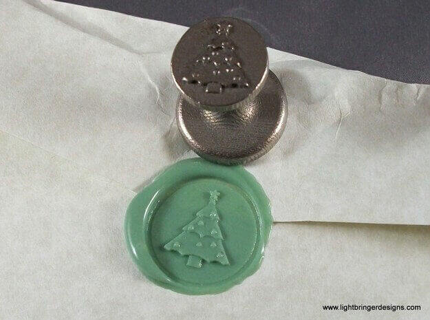 Christmas Tree Wax Seal shapeways