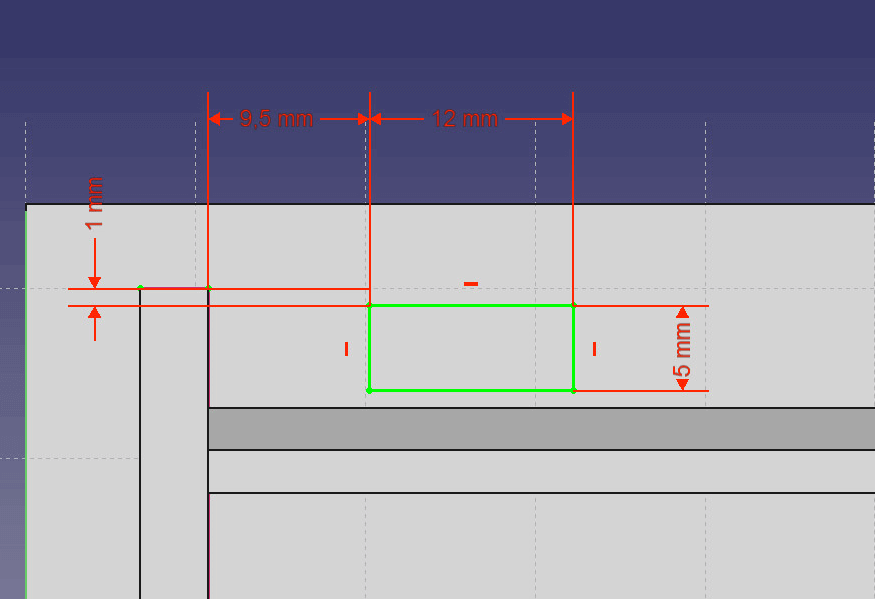 Create a little gap for the button.